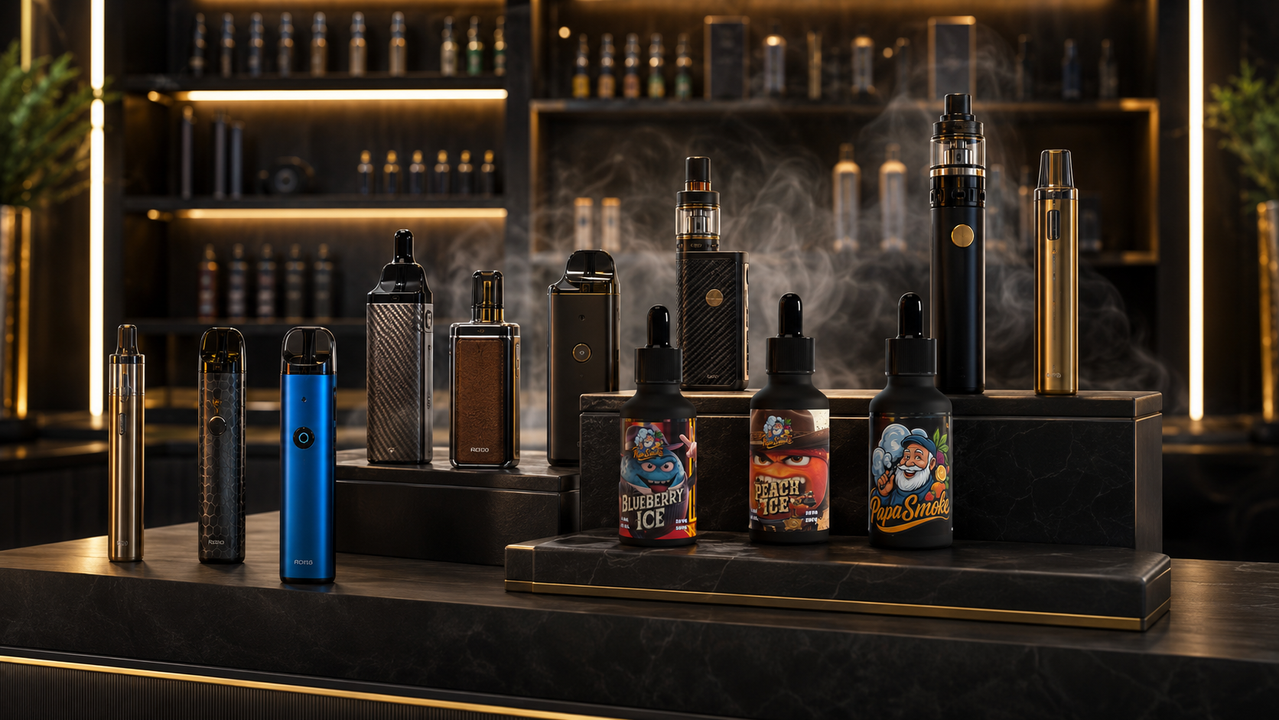 Disposable vape and e-liquid product collection
