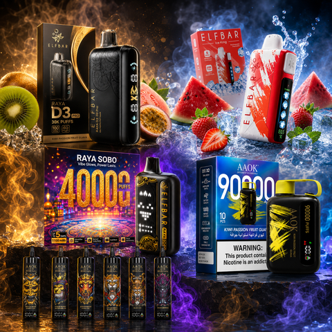 Disposable vape and e-liquid product collection