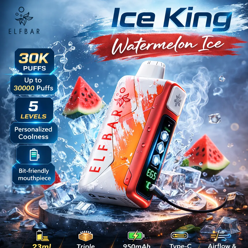 Watermelon ice ice king vape by lord of vapes.webp